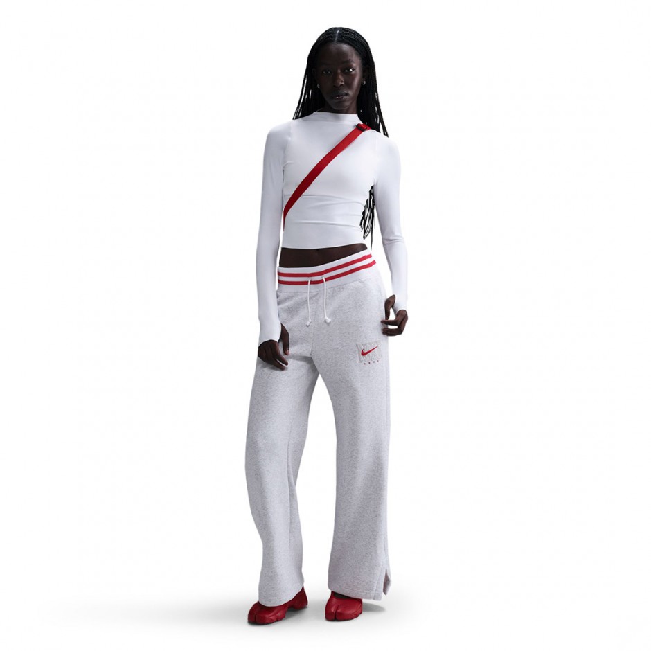 Γυναικείο Παντελόνι Φόρμα Εκρού - Nike Sportswear Phoenix Fleece