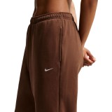 Γυναικείο Παντελόνι Φόρμα Καφέ - Nike Studio Fleece Medium Weight Εικόνα 0
