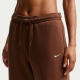 Γυναικείο Παντελόνι Φόρμα Καφέ - Nike Studio Fleece Medium Weight Εικόνα 2