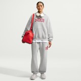 Γυναικείο Παντελόνι Φόρμα Γκρι - Nike Studio Fleece Medium Weight 'Graphic Pack' Εικόνα 5