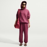 Γυναικείο Παντελόνι Φόρμα Ροζ - Nike Studio Fleece Medium Weight Εικόνα 3