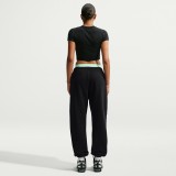 Γυναικείο Παντελόνι Φόρμα Μαύρο - Nike Studio Fleece Medium Weight Εικόνα 4