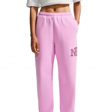 Women's Pants Pink - Nike Studio Fleece Medium Weight 'Graphic Pack'