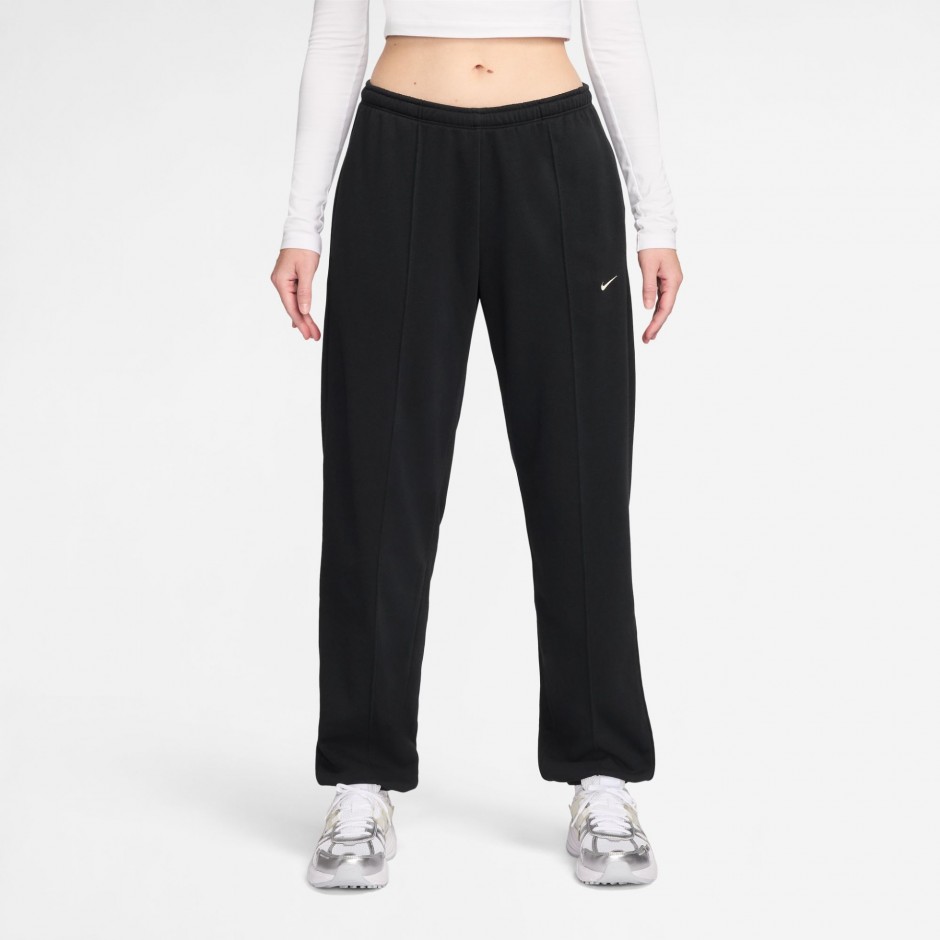 Γυναικείο Παντελόνι Φόρμα Μαύρο - Nike Sportswear Chill Terry 