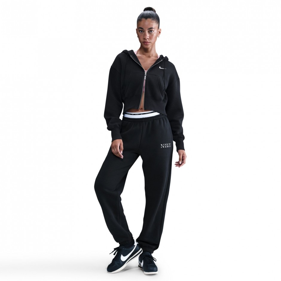 Γυναικείο Παντελόνι Φόρμα Μαύρο - Nike Sportswear Phoenix Fleece