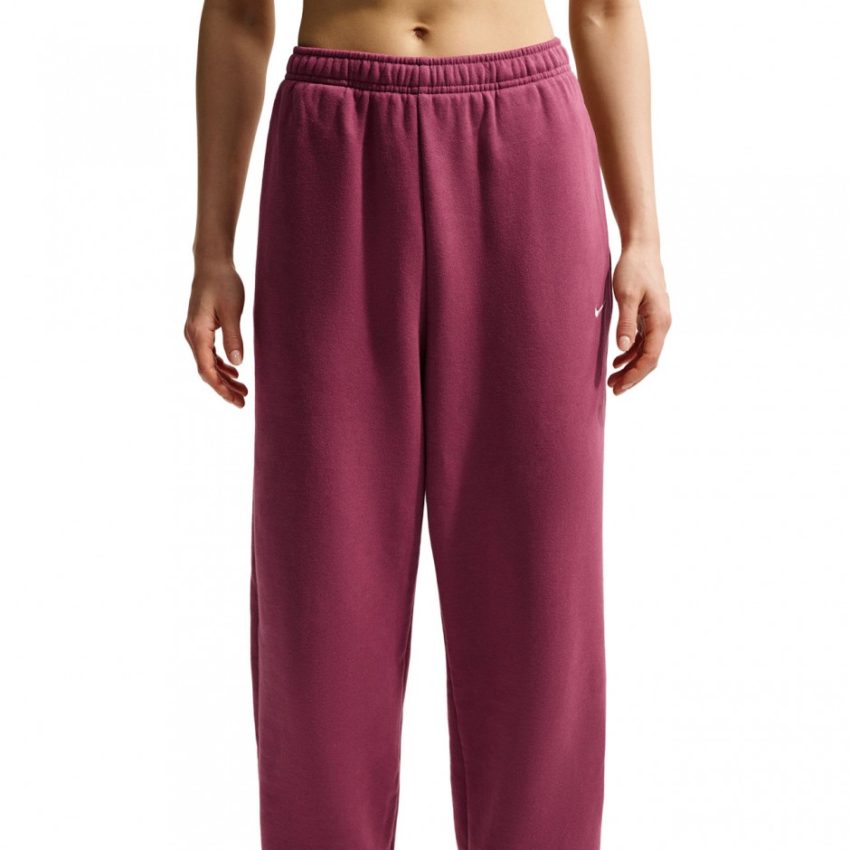 Γυναικείο Παντελόνι Φόρμα Ροζ - Nike Studio Fleece Medium Weight