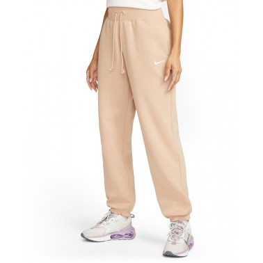 NIKE W NSW PHNX FLC HR OS PANT Μπέζ