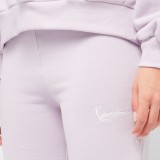 KARL KANI SMALL SIGNATURE ESSENTIAL SLIT WIDE LEG PANTS KW-PL061-080-06-LILAC Lilac Image 1