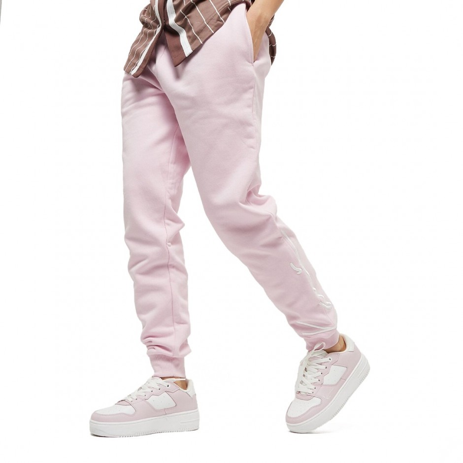 KARL KANI SIGNATURE ESSENTIAL SWEATPANTS KW-PL011-060-08-PINK Pink