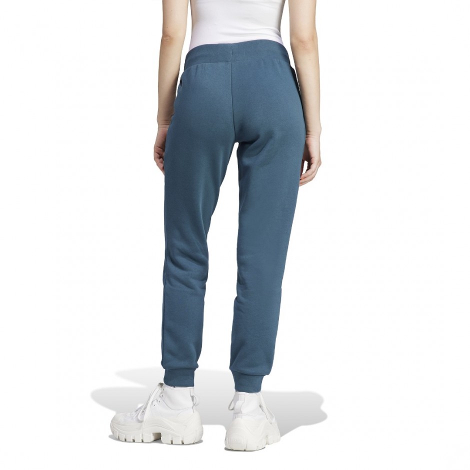 adidas Originals Adicolor Essentials Fleece Slim Πετρόλ - Γυναικείο Παντελόνι Φόρμα