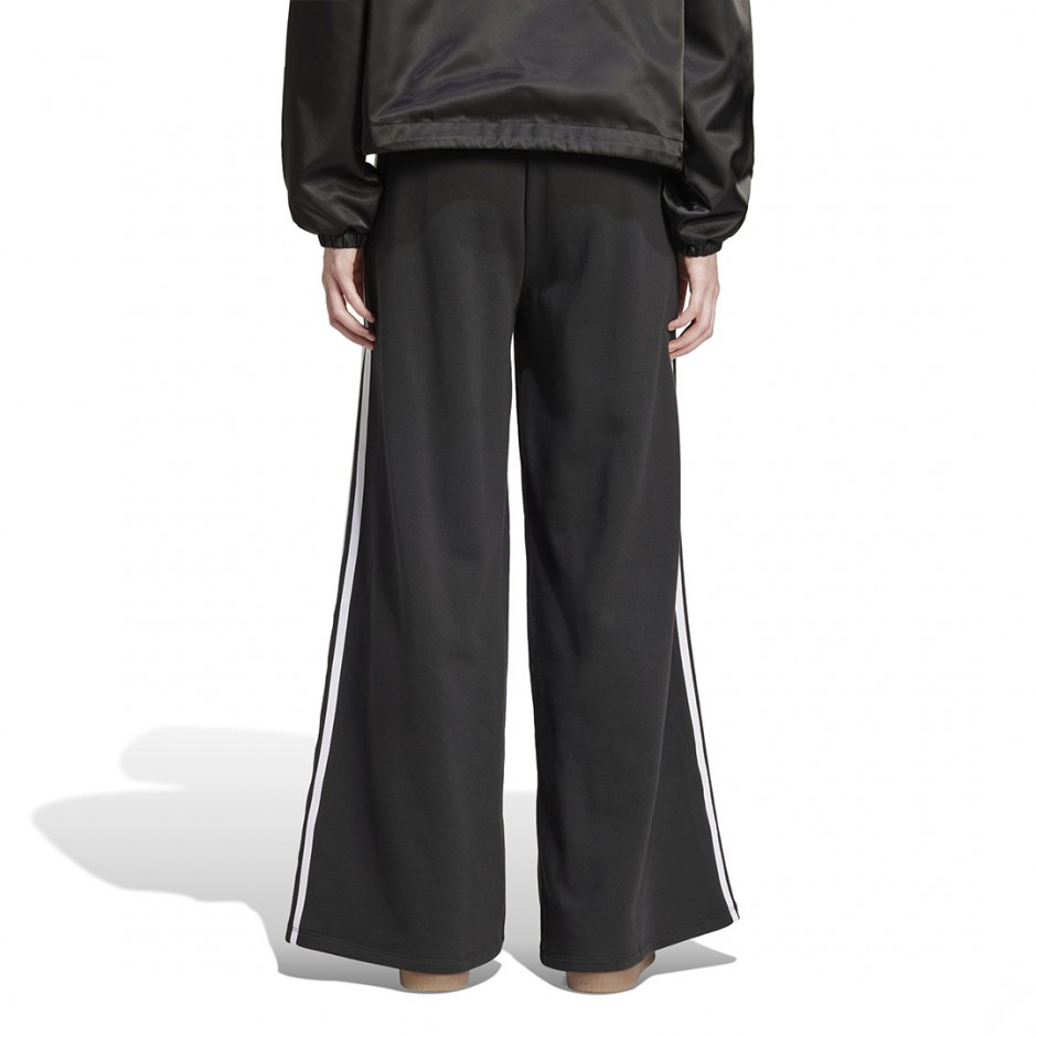 Γυναικείο Παντελόνι Μαύρο - adidas Originals 3-Stripes Loose French Terry