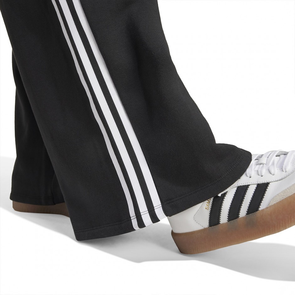Γυναικείο Παντελόνι Μαύρο - adidas Originals 3-Stripes Loose French Terry
