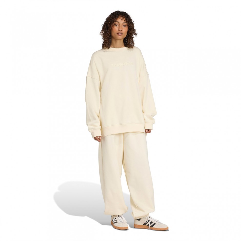 Γυναικείο Παντελόνι Φόρμα Μπεζ - adidas Originals Essentials Linear