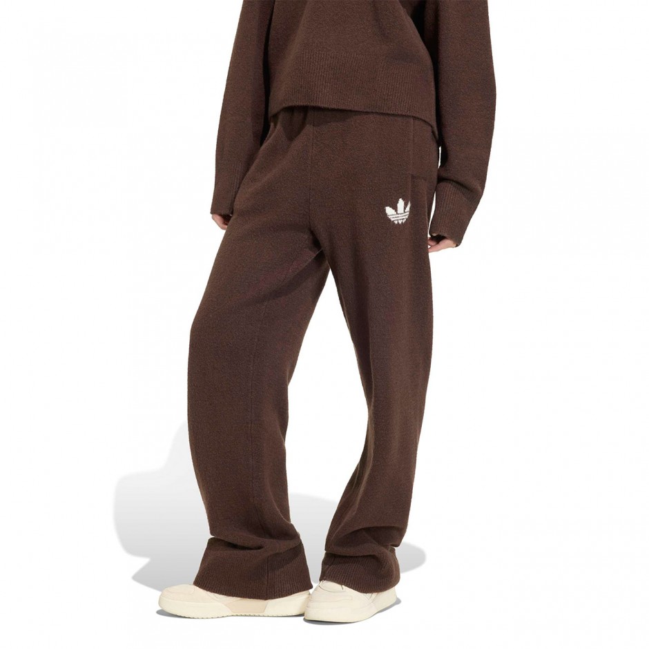Γυναικείο Πλεκτό Παντελόνι Καφέ - adidas Originals Essentials Knit