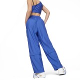 PUMA DARE TO HIGH RISE WOVEN PANTS 538341-92 Royal Blue