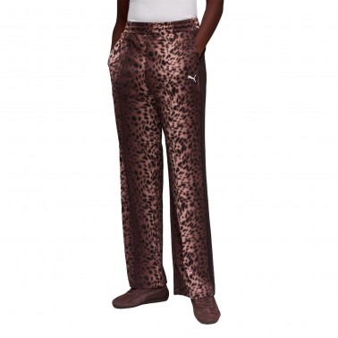 PUMA T7 LEO LUXE AOP TRACK PANTS 634564-01 Brown