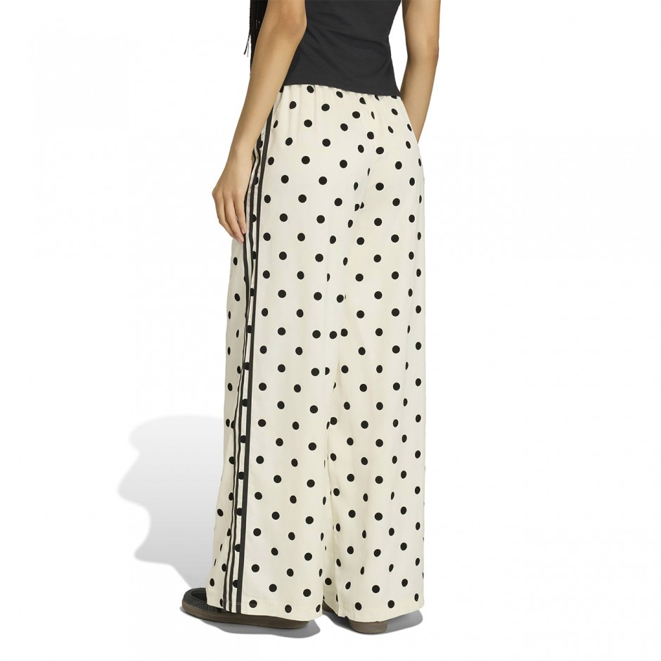 Γυναικείο Παντελόνι Εκρού - adidas Originals Satin Polka Dots Wide Leg