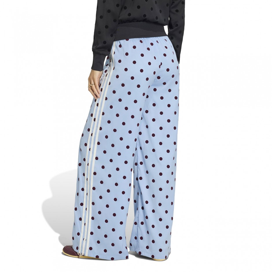 Γυναικείο Παντελόνι Σιέλ - adidas Originals Satin Polka Dots Wide Leg