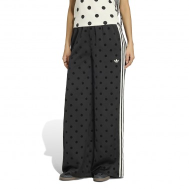 Women's Pants Black - adidas Originals Satin Polka Dots Wide Leg