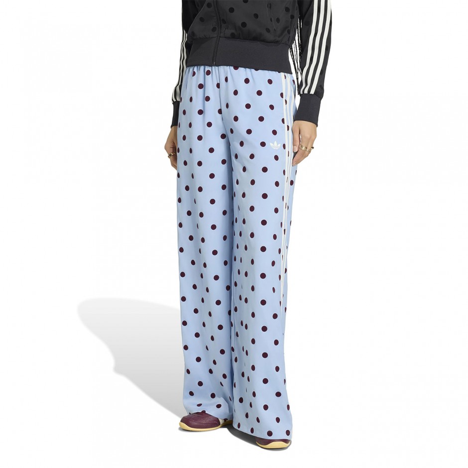 Γυναικείο Παντελόνι Σιέλ - adidas Originals Satin Polka Dots Wide Leg
