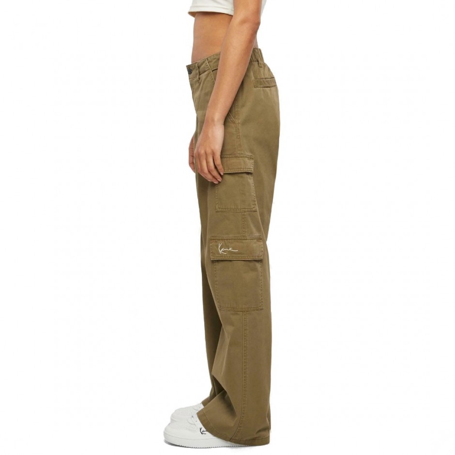 Γυναικείο Παντελόνι Λαδί - Karl Kani Signature Washed Cargo
