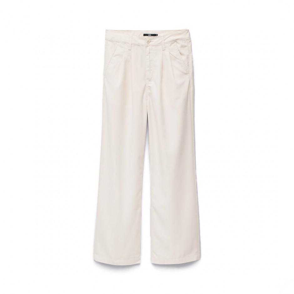 Γυναικείο Παντελόνι Μπεζ - Vans Alder Relaxed Pleated