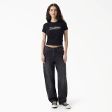 DICKIES 957 LOOSE TAPERED WORK JEANS W DK0A885JL24-L24 Black Image 2