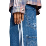 Γυναικείο Παντελόνι Τζιν - adidas Originals Baggy GFX Denim Εικόνα 1