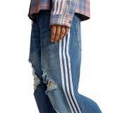 Γυναικείο Παντελόνι Τζιν - adidas Originals Loose Denim Destressed Εικόνα 1