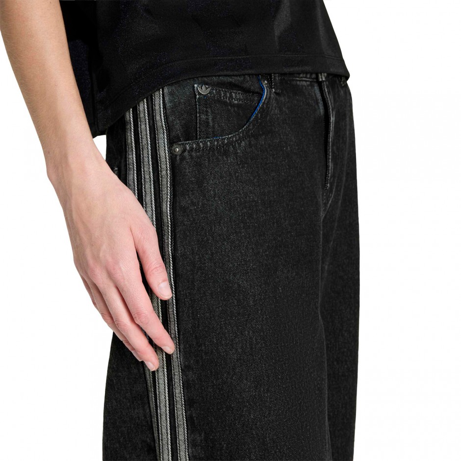 Γυναικείο Παντελόνι Τζιν Μαύρο - adidas Originals Firebird Adilenium Denim