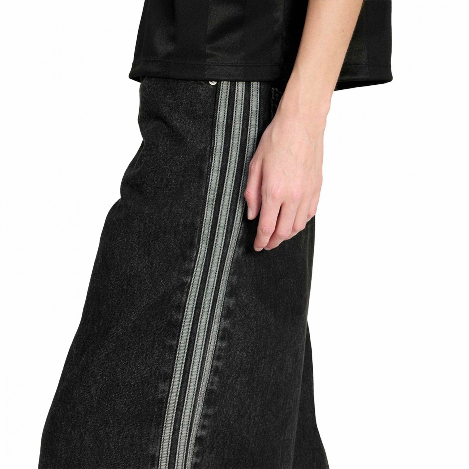 Γυναικείο Παντελόνι Τζιν Μαύρο - adidas Originals Firebird Adilenium Denim