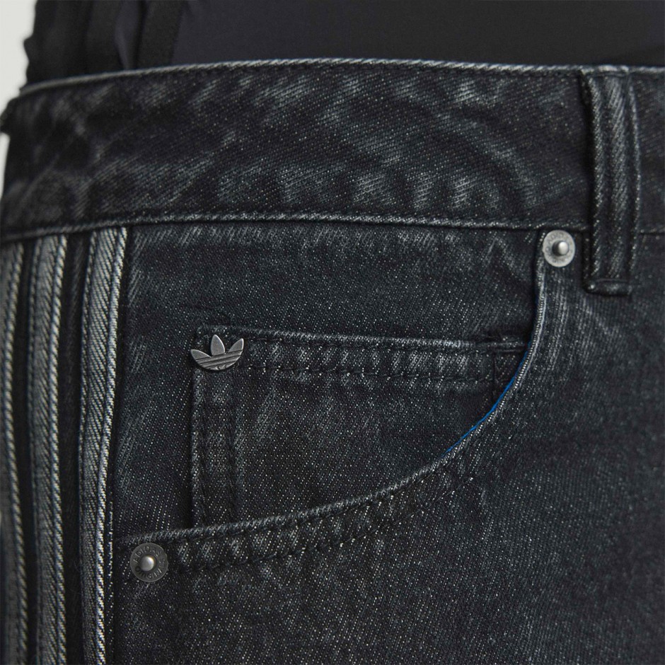 Γυναικείο Παντελόνι Τζιν Μαύρο - adidas Originals Firebird Adilenium Denim