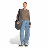 Women's Jeans Blue - adidas Originals Barrel Leg Denim Image 3