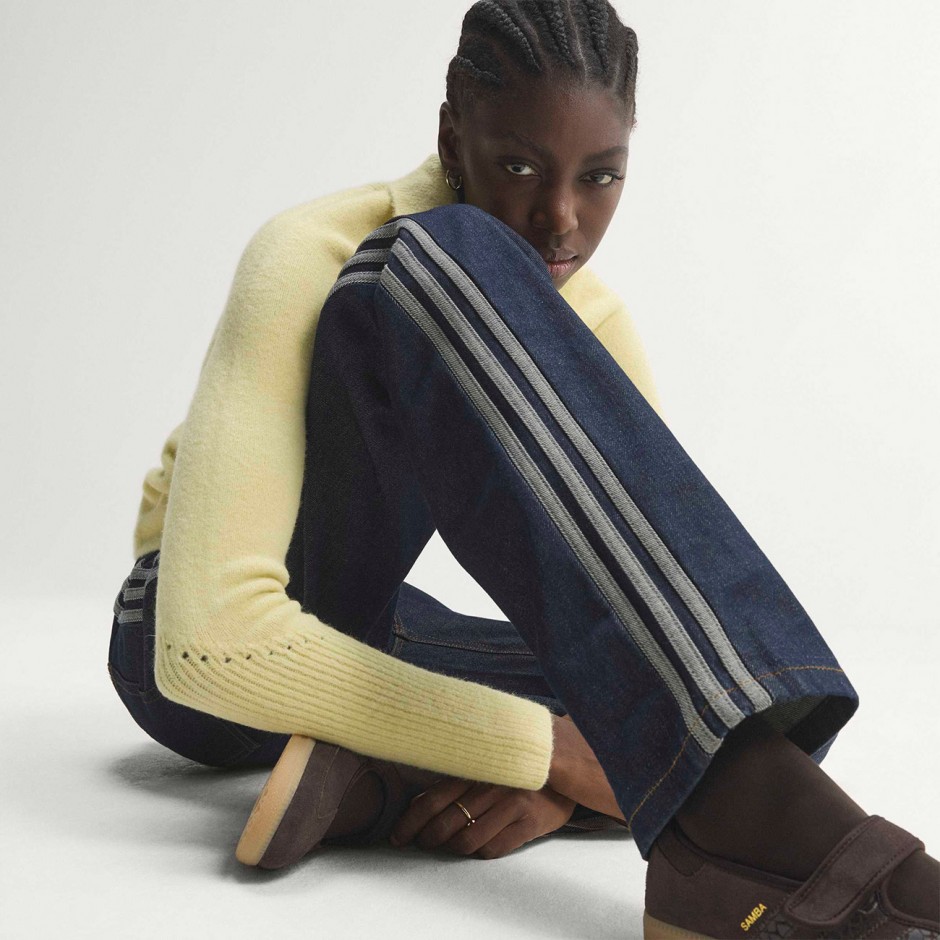 Γυναικείο Τζιν Παντελόνι Μπλε - adidas Originals Denim Firebird