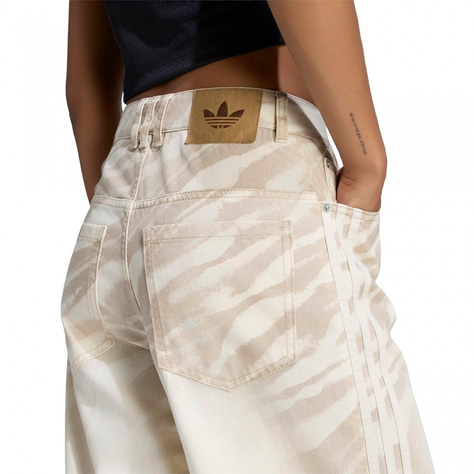 Women's Jeans White - adidas Originals Adilenium Season 6 Zebra Print