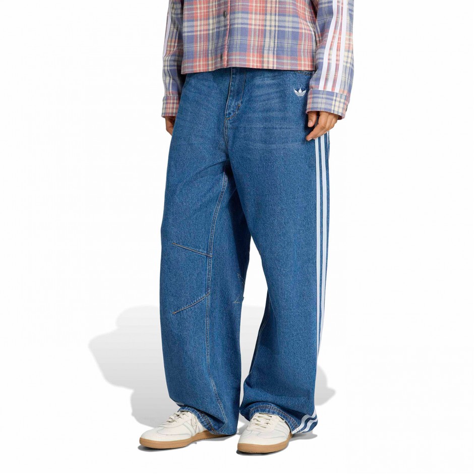 Γυναικείο Παντελόνι Τζιν - adidas Originals Baggy GFX Denim