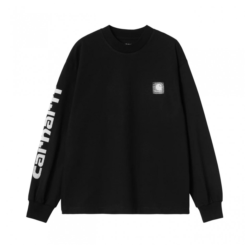 CARHARTT WIP W L/S ARCHIVE SCRIPT T-SHIRT I036190-89XX Black