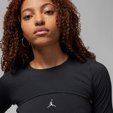 JORDAN W J SPT LS 2IN1 TOP DV1274-010 Black Image 2