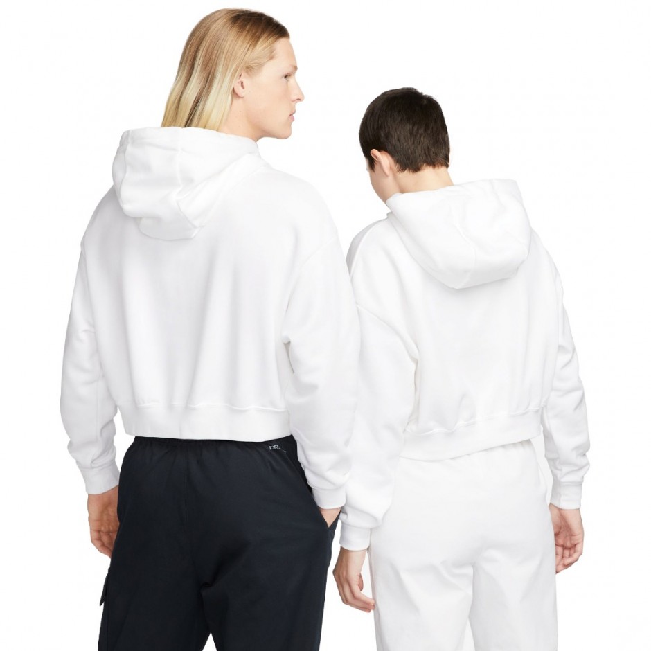 NIKE W NSW CLUB FLC GX CROP HDY DQ5850-100 White