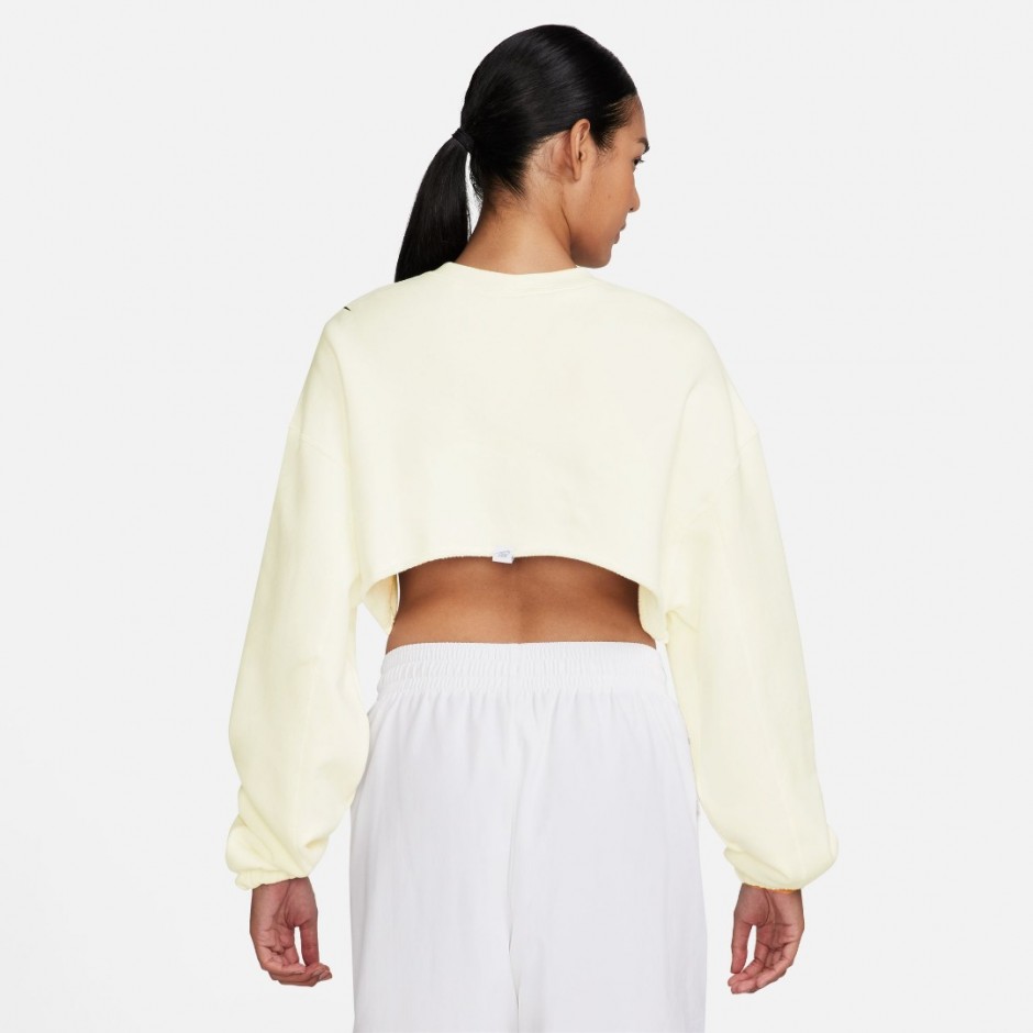 Γυναικεία Μακρυμάνικη Μπλούζα Εκρού - Nike Sportswear
