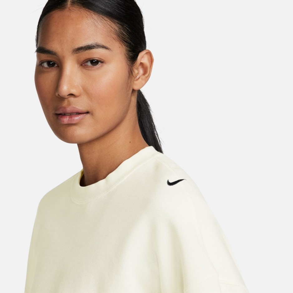 Γυναικεία Μακρυμάνικη Μπλούζα Εκρού - Nike Sportswear