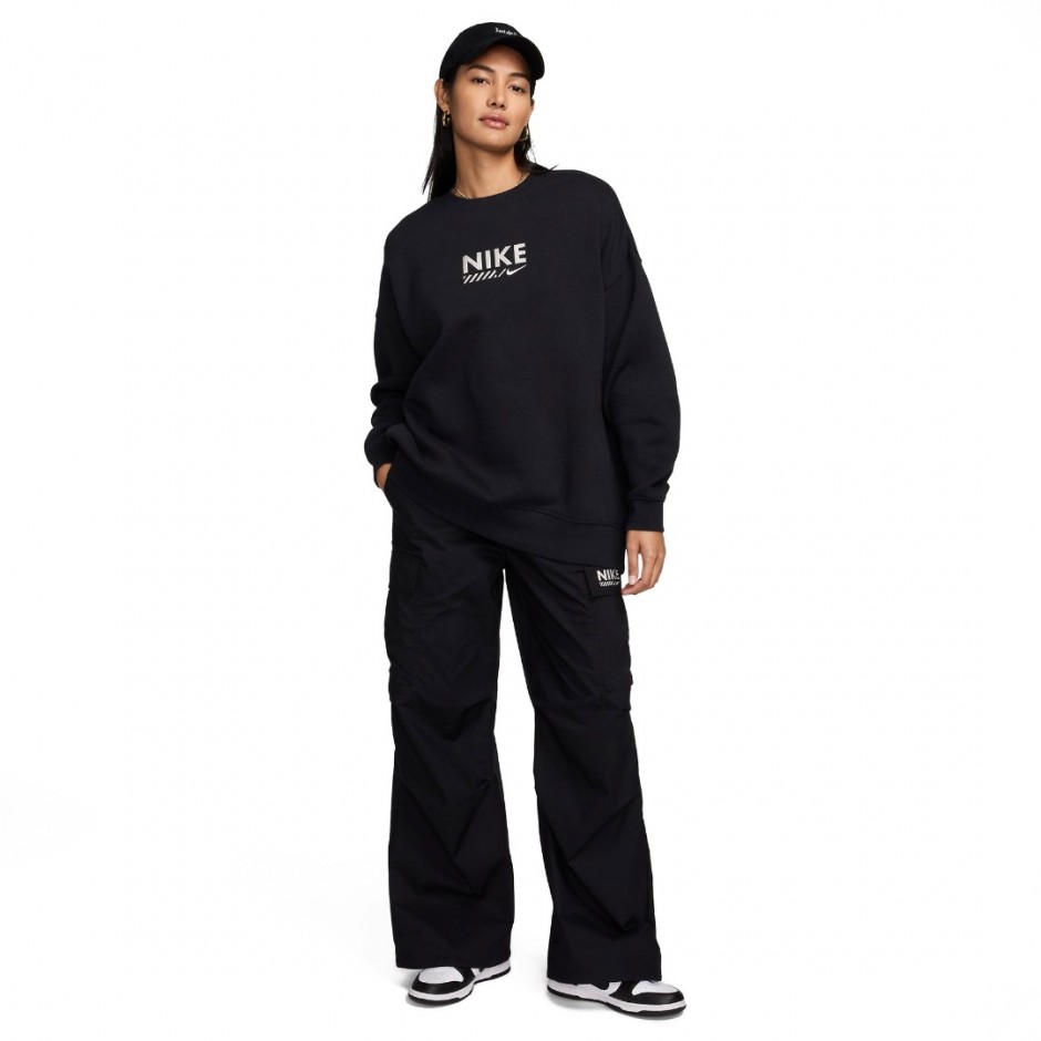 NIKE W NSW FLC OS CREW GLS HM4318-010 Black