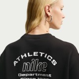 Γυναικείο Φούτερ Μαύρο - Nike Studio Fleece Medium Weight 'Graphic Pack' Εικόνα 2
