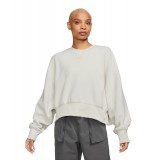 NIKE W NSW PLSH MOD CROP CREW DQ6844-072 Ecru Image 