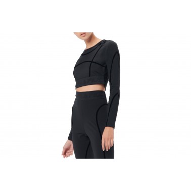 FILA KALYANI LONG SLEEVE TOP LW037741-001 Μαύρο