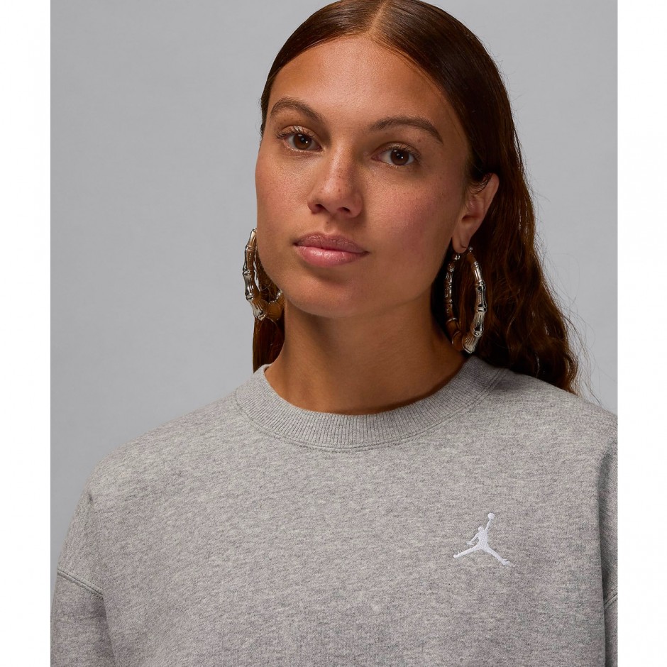 JORDAN BROOKLYN FLEECE CREW FV7074-063 Grey