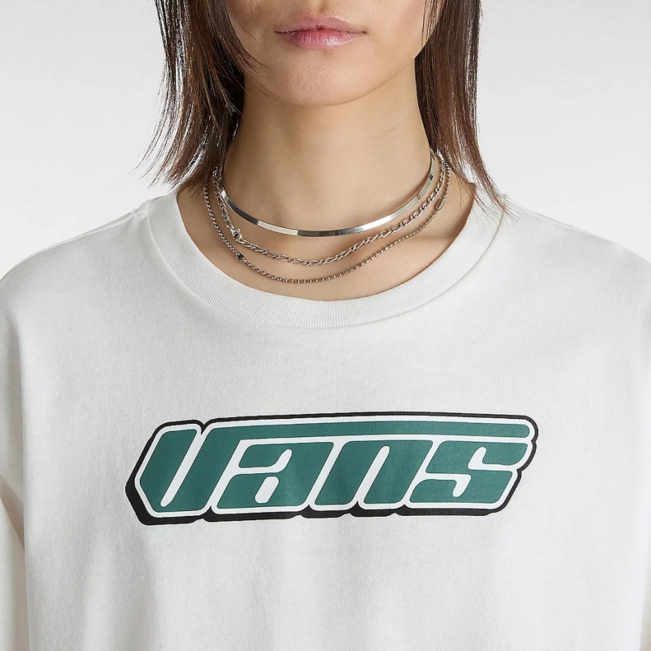VANS RETRO V LS RELAX CROP VN000J4KFS8-FS8 Ecru