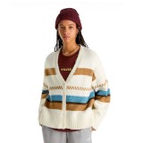 VANS VALERIE STRIPE CARDIGAN VN000HJBFS8-FS8 Ecru Image 