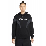 NIKE W NSW AIR FLC GX HOODIE DD5417-010 Μαύρο Εικόνα 