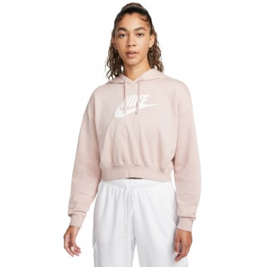 NIKE W NSW CLUB FLC GX CROP HDY DQ5850-601 Pink